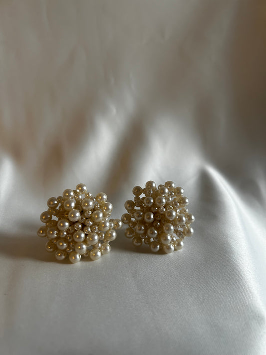 Vintage Pearly Burst Earrings