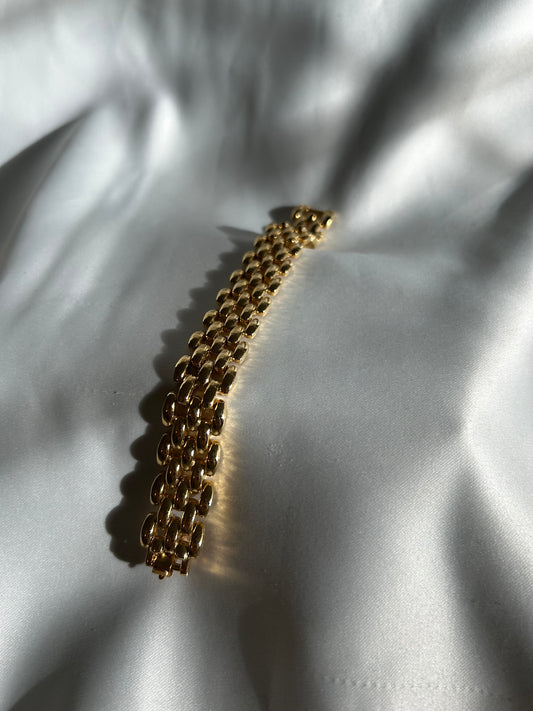 Vintage Puffy Panther Bracelet