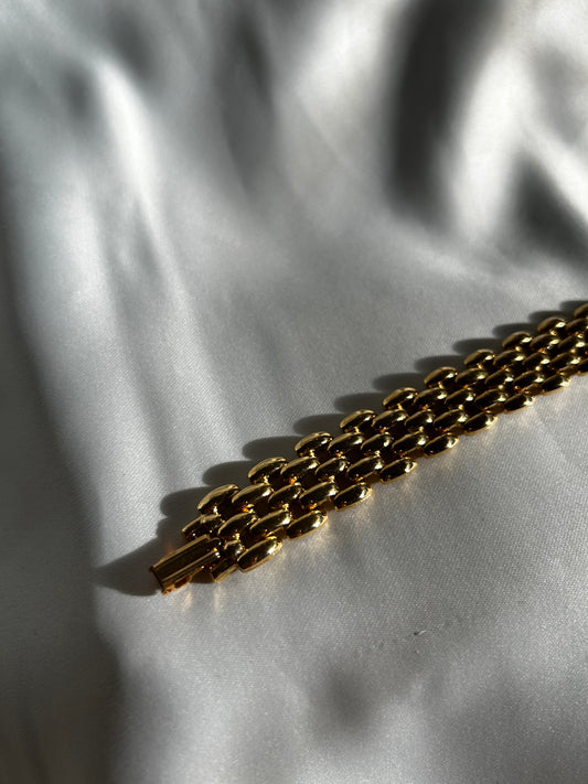 Vintage Puffy Panther Bracelet