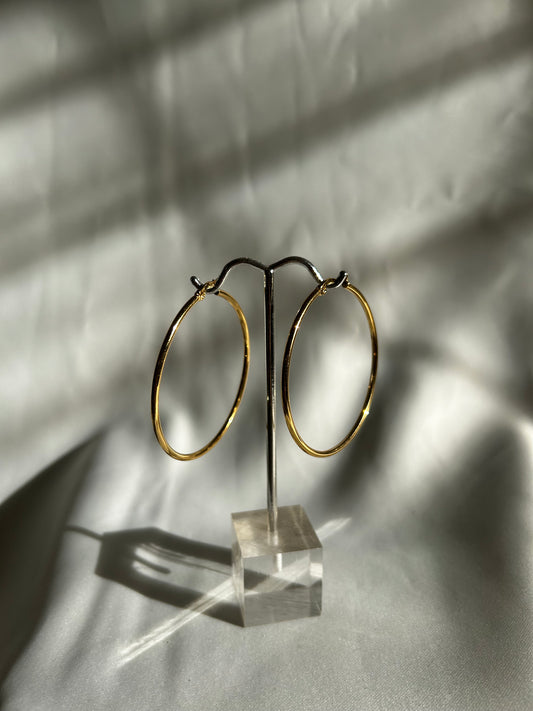 Everyday Thin Hoop Earrings