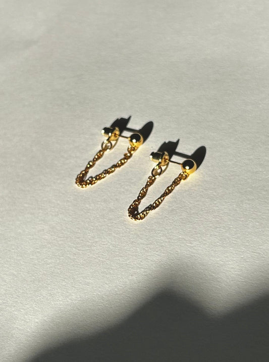 Tinsel Hoop Earrings