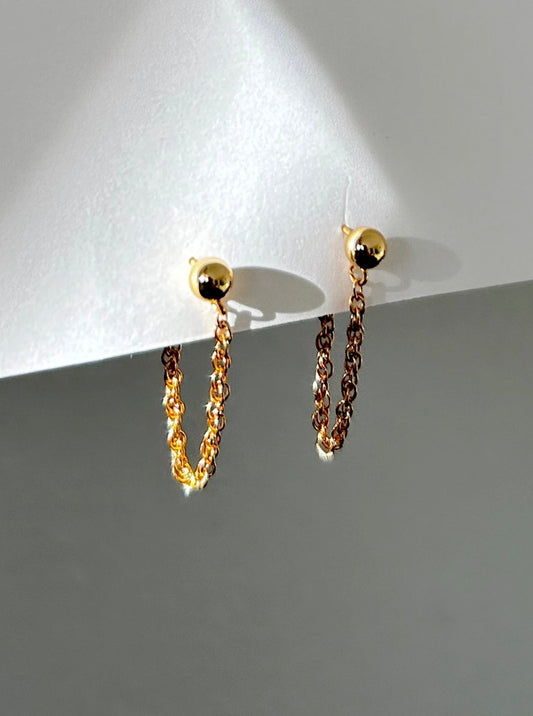 Tinsel Hoop Earrings
