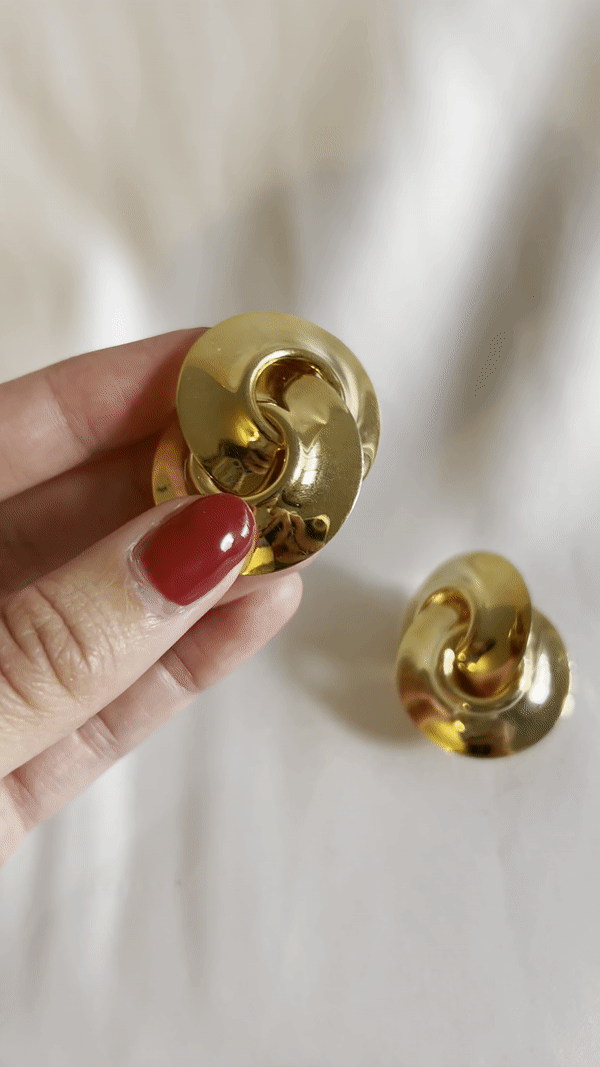 Vintage Statement Link Earrings